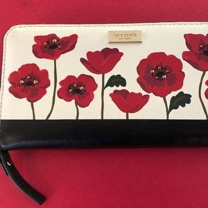 Kate Spade Red and Black New York Wallet